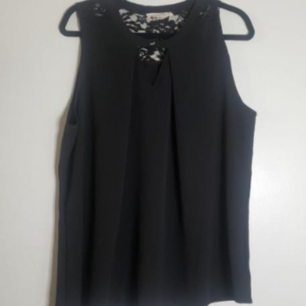 Stitch Fix Crescent Black Lace Tank XXL